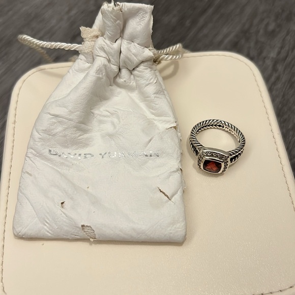 COPY - David Yurman Petite Albion ® Ring Sterling Silver w/ Garnet + Diamonds - Picture 14 of 14